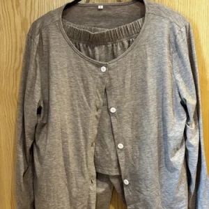 Taupe 3 Piece Loungewear Set Women’s Size L Lightweight