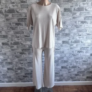 Oatmeal Beige Comfy Loungewear Set